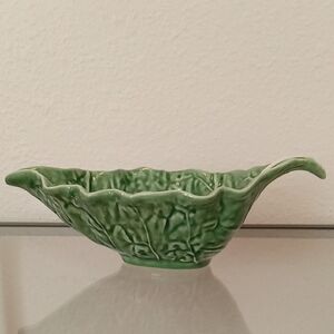 Bordallo Pinheiro Cabbage Leaf Gravy Boat
